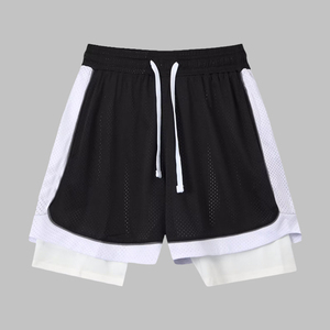 Shorts de sport en maille américaine pour l'été, pour hommes et femmes, amples, pour l'entraînement, le basketball, avec logo personnalisé - Product Image 1