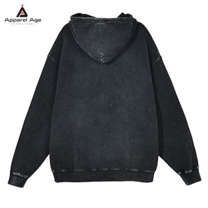 ขายส่งเสื้อฮู้ดดี้ผู้ชายแบบย้อมสีเอซิด ราคาโรงงาน รับออกแบบโลโก้ตามสั่ง - Product Image 2