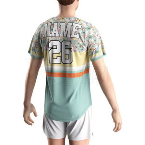 Breathable Sublimation Printed Baseball Two <b>Button</b> Shirts Comfortable Baseball Two <b>Button</b> Shirts - Product Image 6