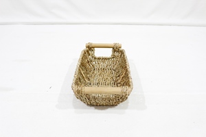 Cesta de Almacenamiento Rectangular de Seagrass Personalizada de Alta Calidad con Dos Asas de Madera, Hecha a Mano, Ecológica y Multifuncional Artex Dong - Product Image 3