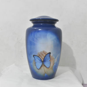 Urna de cremación de aluminio personalizada de alta calidad para cenizas humanas, venta al por mayor, urnas conmemorativas humanas y adultas para cenizas de la India - Product Image 2