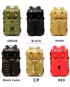 Sac à dos tactique Oxford durable avec bandoulière arquée, compartiment intérieur tactique, grande capacité, en polyester - Product Image 5