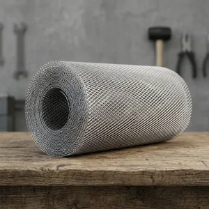 Galvanized Diamond Iron <b>Wire</b> <b>Mesh</b> Corrosion Resistant Metal Netting Custom Size for Industrial Protection - Product Image 6