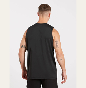 Men's Summer Gym Fitness Clothing Quick Dry Tank Top Sleeveless <b>Singlets</b> Undershirt <b>Running</b> Bodybuilding Tight Vest - Product Image 2