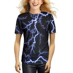 Camiseta Deportiva Casual para Hombre de Alta Calidad, 100% Poliéster, Transpirable, de Secado Rápido, Manga Corta, Impresión 3D, Sublimación OEM - Product Image 4