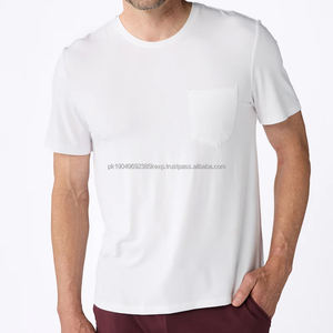 Camisetas de Bambú para Hombre, Camisetas de Manga Corta para Hombre, Camiseta de Verano para Hombre, Camiseta Personalizada con Bolsillo - Product Image 5