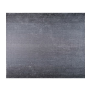 Alfombra India MIDNIGHT de Lana de Nueva Zelanda, Pelo Alto, Base de Látex Antideslizante, Gruesa, Tejida a Mano, Azul, Moderna, Rectangular, Abstracta - Product Image 1