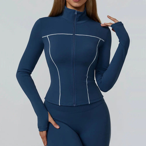 Ropa de Yoga para Mujer, Chaqueta Deportiva, Camiseta de Manga Larga para Correr, Chaquetas Deportivas, Top Deportivo, Abrigo para Entrenamiento, Ropa de Gimnasio, Top de Yoga - Product Image 3