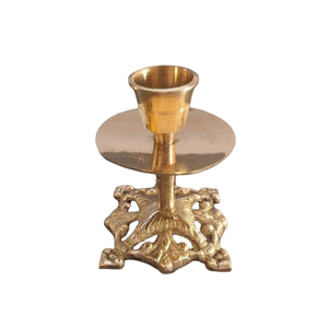 High Quality Brass Vintage <b>Small</b> <b>Candle</b> Holder With Polish Finished For Home Decoration Metal <b>Candle</b> Stand For Table Top Decor - Product Image 2