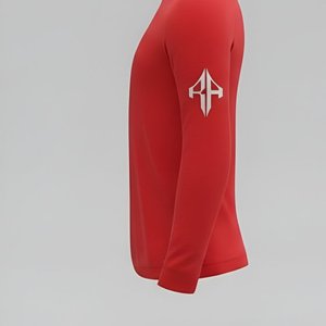 Camiseta de Manga Larga para Hombre 2026 de Alta Calidad, Cuello Redondo, 100% Algodón, Estilo Oversize Personalizado, Casual, RIVIAN ATLANTIC - Product Image 6