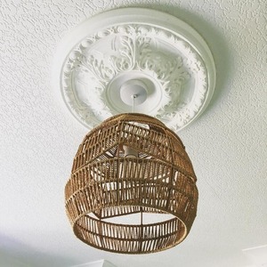 Trending Now Handwoven <b>Rustic</b> Seagrass Lampshade Eco-Friendly Lightweight Natural Pendant <b>Lighting</b> Indoor Home Decoration - Product Image 2