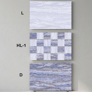 Blue Aqua 3D Inkjet Printed Hotel Washroom Kitchen Glossy Glazed Ceramic Digital <b>Wall</b> Tiles 200x300mm Vistaar - Product Image 1