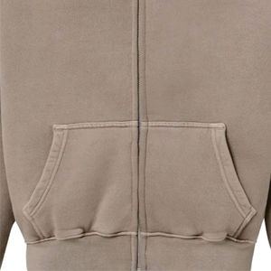 Sweat-shirts à capuche zippés doublés en tricot solide personnalisés de haute qualité avec coton 100 % écologique pour le fitness hivernal masculin 2026 - Product Image 3