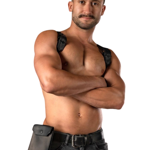 Funda para Teléfono Móvil para Hombre, Estilo Dark Room, Ajustable, de Piel Sintética, con Encaje Sexy y Transpirable, Accesorio para Discoteca - Product Image 2