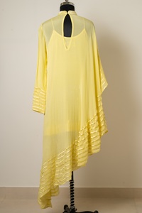 Vestido Casual de Seda con Cuello Alto para Mujer, con Relleno en el Pecho, Tela Suave y Transpirable, Elegante para Uso Diario y Fiestas - Product Image 5