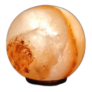Bulk Export Grade Himalayan Pink Salt Crescent Moon Shaped Table Lamp Wholesale - Product Image 5