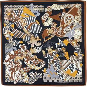 Pañuelo de Seda Elegante para Mujer, Pañuelo Cuadrado para la Cabeza, Pañuelo para el Cabello, Pañuelo para el Cuello, Sensación Suave de Satén, Pañuelo de Diseño para Damas - Product Image 1