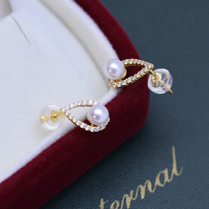 Pendientes de Perlas Blancas de Agua Dulce de 12-13 mm, Plata S925, Edición Coreana Grande, Hebilla para Oreja, Diseño de Cristal con Fuerte Brillo y Pequeñas Imperfecciones - Product Image 3