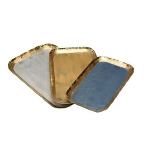 High Quality Metal Decorative Serving <b>Tray</b> for Home <b>Storage</b> & Table Organization Beverage Serving <b>Trays</b> At Economical Price - Product Image 2