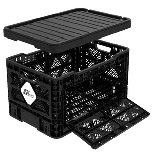 ลังเก็บของกลางแจ้งแบบเชื่อมต่อกันได้ พับเก็บได้ ผลิตจาก HDPE สำหรับขายส่ง - Product Image 1