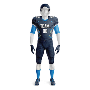 Nouvelle conception d'uniforme de football américain, haute qualité, meilleur prix, personnalisé, 100% polyester respirant, uniformes à manches courtes imprimés - Product Image 1