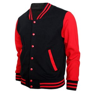 Custom Baseball Letterman Breathable Varsity <b>Jacket</b> with Plain Design Regular Length Solid <b>Pattern</b> for Winter Men - Product Image 1