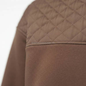 Sudadera con capucha corta para mujer, estilo casual urbano, forro polar, con capucha, logotipo personalizado, OEM, ODM, venta al por mayor de fábrica - Product Image 3