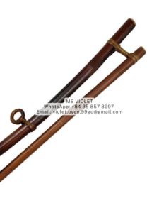 A Line Smoked Bamboo Eco-Friendly Vintage Tapestry Hangers 12" Wide Double Loop Style 99 Gold Data Violet 6 <b>Hooks</b> Self-Adhesive - Product Image 2