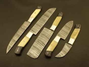 Stainless Steel Chef Kitchen <b>Knives</b> Ambidextrous <b>Bone</b> <b>Handles</b> Matte Finish 6-7.9in Blade Length Eco-Friendly Custom Logo - Product Image 3