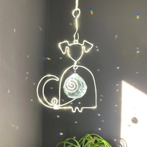 Dog Shape Wire And Crystal Hanging Sun Catcher For Home Garden <b>Window</b> Decor Cute Pet Design <b>Light</b> Catching Decorative Gift Item - Product Image 4
