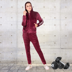 Conjunto de chándal con capucha de color liso para mujer, Top corto de manga larga con cremallera y pantalones con cordón, ropa informal de otoño - Product Image 6