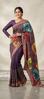 Saree Wanita Bermotif Embos Panjang Reguler Pakaian India Modern untuk Pernikahan Ukuran Reguler Bebas Kerut Cepat Kering Semua Musim
