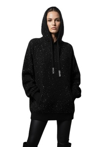 Sudadera con Capucha Personalizada con Pedrería para Hombre, 500 g/m², Estilo Oversize, Lavado Ácido, Streetwear, Marca ODM - Product Image 1