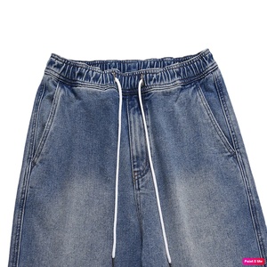 SENSEL SPORTS 2026 Nouvelle Collection – Short en Jean Vintage pour Homme, Taille Basse, Coupe Droite, Décontracté, 100% Coton Lavé Foncé - Product Image 4