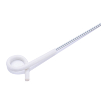 Aislador de esquina blanco offset para poste de madera, 150 mm, brazo único, accesorio para cerca eléctrica, resistente a los rayos UV