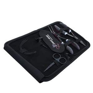 Kit de pinces professionnelles noires pour extensions capillaires Microlink, 5 pinces de serrage et de retrait de micro-perles, en acier inoxydable de qualité chirurgicale, pour salon - Product Image 1