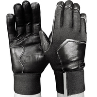 Gants de frappe élégants en tissu respirant, confortables, pour le sport, avec protection des doigts en cuir véritable