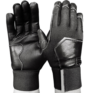 Elegant <b>Fabric</b> Breathable <b>Batting</b> Gloves Comfy Athletic Activewear Genuine Leather Finger Protection <b>Batting</b> Gloves - Product Image 4