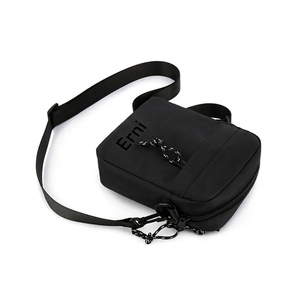 <b>Black</b> <b>Small</b> Square Crossbody <b>Bag</b> Mini Shoulder Sling <b>Bag</b> Zipper Portable Polyester for Daily Travel - Product Image 3