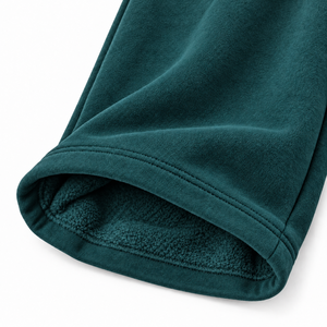 Men's Teal Blue Fleece baggy oversized Sweatpants Elastic Waist Drawstring Casual <b>Pants</b> With Side Pockets Autumn Wear - Product Image 4