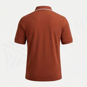 เสื้อโปโลผู้ชายสำหรับกีฬากอล์ฟ แห้งเร็ว คุณภาพสูง โลโก้สั่งทำได้ ผ้าฝ้าย ระบายอากาศดี ซิปครึ่งตัว เสื้อผ้ากีฬา - Product Image 2