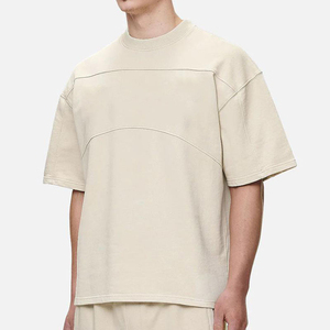 เสื้อยืดผู้ชายไซส์ใหญ่ ผ้าฝ้าย 100% น้ำหนัก 300 กรัม สีพื้น ทรงหลวม ความยาวตามสั่ง ผ้าหนา ไซส์โอเวอร์ไซส์ ขายส่ง - Product Image 3