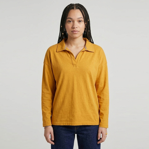 Camisas Polo Extra Grandes para Mujer, Cuello Camisero, Manga Larga, Estilo Veraniego, Camiseta Polo de Moda para Mujer - Product Image 1