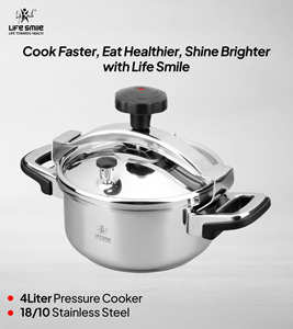 Olla a Presión Premium de 4L de Acero Inoxidable 18/10 con Cesta para Cocinar al Vapor y Tapa de Vidrio - Product Image 2