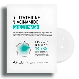 APLB Quality Facial Mask 25mL Glutathione Niacinamide Sheet Mask - Product Image 1