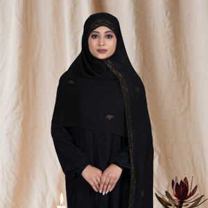 Hiyab de Chifón Premium con Borde de Pedrería, Elegante y Modesto, Velo Islámico Ligero y Transpirable para Uso Diario - Product Image 3