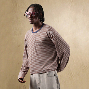 Chemises à manches longues pour hommes, best-seller, prix de gros abordable, meilleur produit, qualité supérieure, couleur marron. - Product Image 1