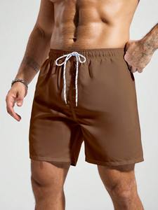 กางเกงว่ายน้ำชายแห้งเร็วลายดอกไม้ ชุดชายหาดน้ำหนักเบา ผ้าทอทนน้ำ เอวยางยืดพร้อมเชือกผูก - Product Image 5