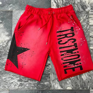 Pantalones Cortos Deportivos para Hombre con Estampado Personalizado, Precio al por Mayor, Estilo Vintage, Efecto Desgastado por el Sol - Product Image 4