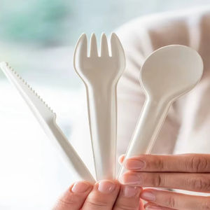 ช้อนกระดาษเยื่อกระดาษธรรมชาติย่อยสลายได้ รีไซเคิลได้ ยั่งยืน ขนาด 155 มม. สำหรับงานเลี้ยง ปราศจากขยะ - Product Image 1